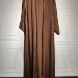 Robe Cardigan Abaya Long Dress Satin Fashion Party Evening Women Muslim Moroccan Kaftan Jalabiya Islam Women's Clothes
