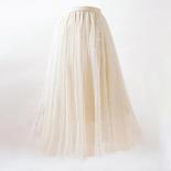 Women Mesh Elastic Tutu Skirt Autumn Beach Skirt Spring Summer  High Waist Vintage Long Skirt Tulle Skirts Sequin Skirt