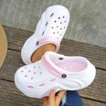Mix Color Chunky Platform Clogs For Women Summer 2024 Soft Thick Bottom Beach Sandals Shoes Woman Non Slip Eva Wedges Sl