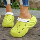 Mix Color Chunky Platform Clogs For Women Summer 2024 Soft Thick Bottom Beach Sandals Shoes Woman Non Slip Eva Wedges Sl