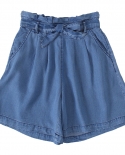  New Summer Girls Jeans Big Childrens Shorts Loose  Skirt Pants Thin