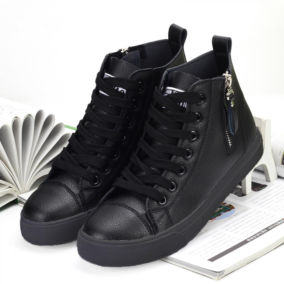 US 40.91 Women Shoes Boots High Top Sneakers Spring Autumn Fashion Casual Loafers Woman Flats Skateboard Vulcanize Shoes Ladies F Description