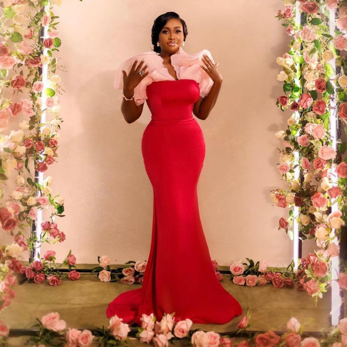 Red dress for wedding reception online