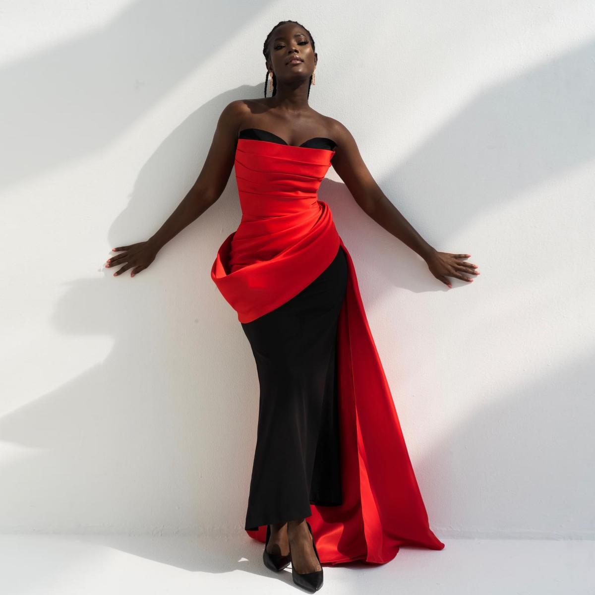 Robe de soirée longue avec traine clearance