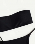  Black 3 Pieces Set Bikinis Swimwear Female Swimsuit Coverups For Women
