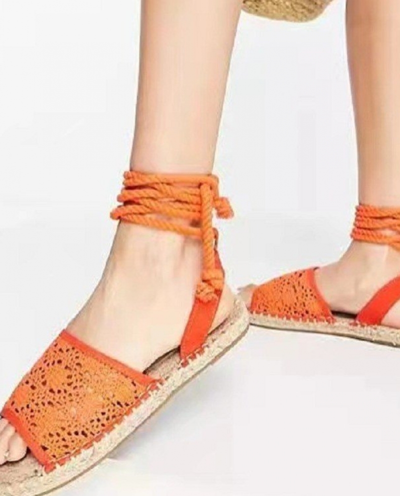  2022 New Fashion Personality Ladies Summer Flat Gladiator Sandals Soli