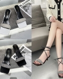  2022 New Products Ladies Sandals Open Toe Casual Slippers Blackwhite 