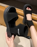  2022 New Casual Summer Sports Stretch Fabric Sandals Womens Fashion O