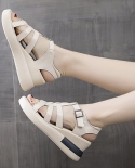  2022 New Fashion Hollow Buckle Womens Sandals Summer Outer Wear Open 