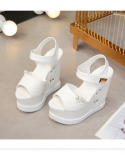  15cm Thick Bottom Wedges Womens Sandals   Summer Woman Shoes Fashion 