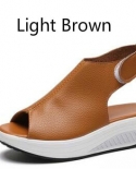  Bigsweety Summer Women Sandals Platform Wedges Sandals Leather Swing P