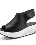  Bigsweety Summer Women Sandals Platform Wedges Sandals Leather Swing P