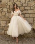  Bling Glittter Boho Wedding Dresses For Women  Sweetheaart Tulle Point