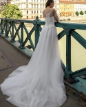  Princess Wedding Dresses 2022 A Line Lantern Sleeves For Women White C