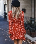 Vintage mujer verano Boho Floral manga larga abrigo vestido moda señoras