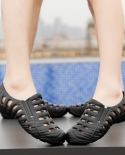 Sandálias femininas masculinas casuais oco casal sapatos de praia 2022 verão fla