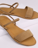  2022 New Summer Fashion Ladies Sandals  Transparent Solid  Slip On  So