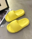  2022 Womens Bread Slippers Platform Open Toe Summer Soft Thick Bottom