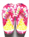  Princess Aisha Sophia Girls Flip Flops Summer Childrens Flip Sandals 