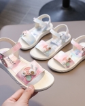 2022 Girls Cute Mushroom Patch Casual Sandals Gradient Color Versatile