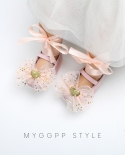  New Baby Girls Shoes 4 Color Newborn First Walker Pu Anti Slip Soft Bo