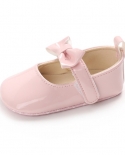 Zapatos para bebés recién nacidos Zapatos para niñas Pu antideslizante Bowknot Classic Princ