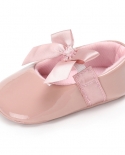 Zapatos para bebés recién nacidos Zapatos para niñas Pu antideslizante Bowknot Classic Princ