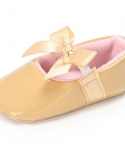 נעלי תינוק שזה עתה נולד נעלי תינוקות נעלי בנות pu אנטי החלקה קשת נעלי שמלת נסיכה קלאסית נעלי שמלת נסיכה ראשונה נעלי עריסה לפעוטו