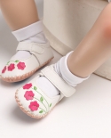  Baby Girl Shoes Newborn Toddler Boy Soft Handmade Rubber Sole Embroide