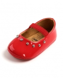  Baby Shoes Baby Girl Shoes Rivet Dress Shoes Rubber Sole Non Slip Firs