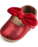 נעלי תינוק שזה עתה נולד נעלי תינוק ילדה ילדה סוליית גומי קשת קלאסית נגד החלקה נעלי שמלת pu first walker פעוט cri