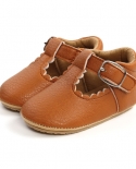 أحذية حديثي الولادة أحذية جلدية كلاسيكية مخططة للأولاد والبنات متعددة الألوان إلى