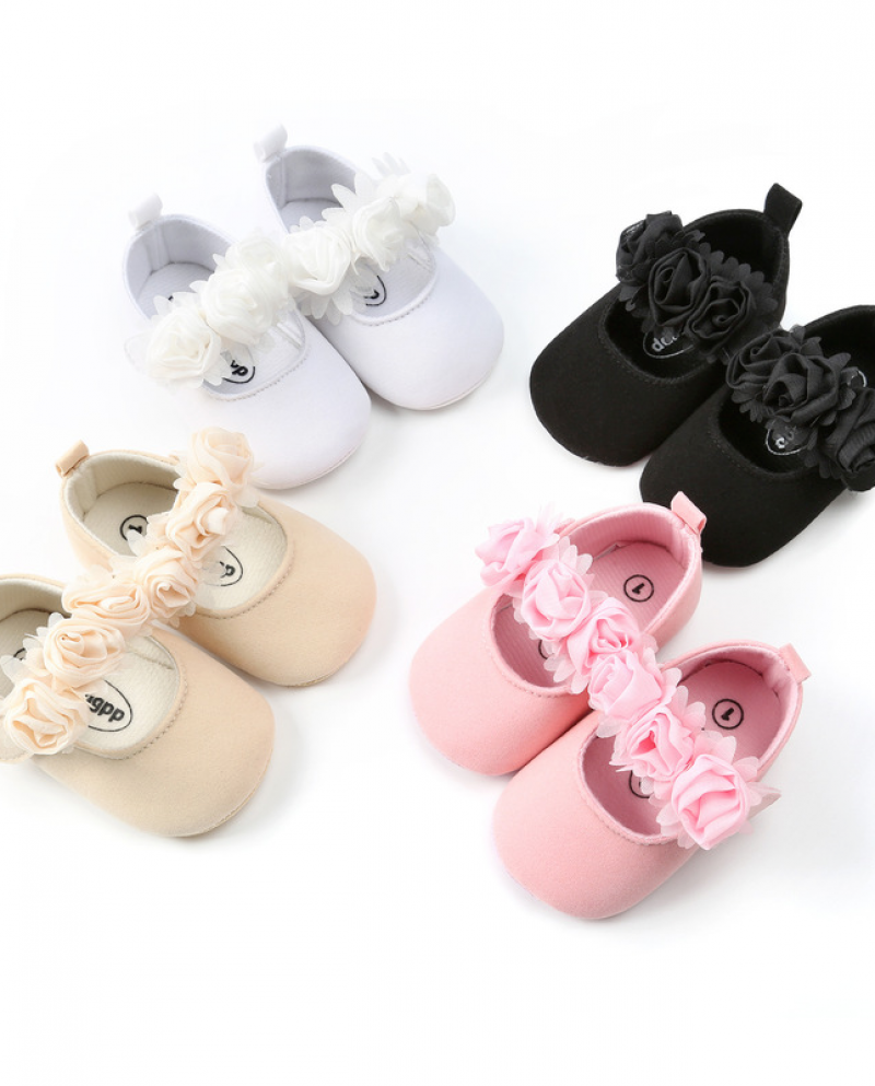  New Baby Girl Shoes Baby Shoes Infant Embroidered Sparkling Dress Shoe