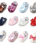  Infant Baby Girl Shoes Spring Summer Pu Bling Shining Bowknot Anti Sli