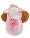  Baby Girl  Shoes Boy Sandals Toddler Infant New Pu Soft Sole Riband Fl