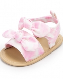 סנדלים חדשים לתינוקת נעלי תינוק שטוחות בד pu סולייה תחתונה נגד החלקה עריסה יילוד ראשון נעלי ילדה לפעוטות summe