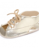 נעלי תינוקות לתינוקות סנדלים דירות לפעוטות סנדלים סוליית גומי רכה נגד החלקה קיץ שרוכים נעלי עריסה יילוד ראשון