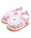 סנדלים חדשים פרחים קיץ נעלי חוצות תינוקות בנות בנים נעלי pu רך סוליה נגד החלקה סנדלי פעוטות נעלי תינוקות rubb