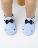  New  Baby Shoes Newborn Boy Girl Soft Rubber Sole Bowknot Breathable I