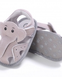 סנדלי ילד לתינוק בד קנבס פיל חיה כותנה רכה סוליית אנטי החלקה לפעוט עריסה נעלי תינוק סנדלים סנדלים  כפכפים