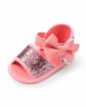 أحذية الرضع طفل فتاة الصيف الصنادل بو الجلود بلينغ ساطع Bowknot