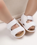  Baby Sandals Girls Boys Gingham Canvas Newborn Infant Toddler Sandals 