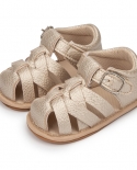 קיץ סנדלי תינוק ילד נעלי ילדה שטוחות נגד החלקה סוליית גומי רכה נעלי תינוק חומות 7 צבעים ראשונים הליכונים חוף חיצוני