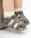 Zapatos de verano para bebé, sandalias de lona Retro para bebé, goma suave antideslizante