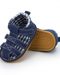  Summer Baby Boy Shoes Retro Canvas Baby Sandals Anti Slip Soft Rubber 