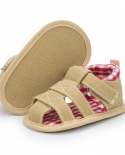 Zapatos de verano para bebé, sandalias de lona Retro para bebé, goma suave antideslizante
