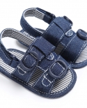 أحذية حديثي الولادة للأولاد والبنات من قماش الدنيم الصيفي الناعم الوحيد النعال Co