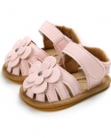 נעלי תינוקות חדשות לתינוק נעלי ילדה נעלי ילדה דירות קיץ סנדל פרח סוליית גומי רכה נעלי עריסה נגד החלקה תחילה