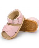  Baby Girl Sandals Baby Shoes Flats Leather Rubber Sole Anti Slip First