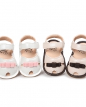 נעלי תינוק סנדלים ראשונים נסיכה ילדה ורוד קיץ pu גומי שטוח סולייה רכה נגד החלקה סנדלי פעוטות נעלי תינוק